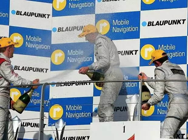 Titel-Bild zur News: Mattias Ekström; Mika Häkkinen, Paul di Resta