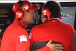 Michael Schumacher und Jean Todt (Teamchef) (Ferrari) 