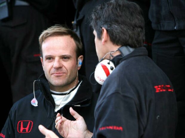 Rubens Barrichello und Jacky Eeckelaert