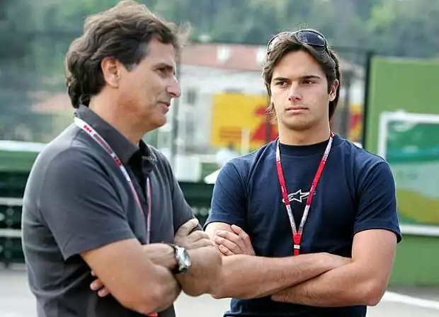 Nelson Piquet und Sohn Titel-Bild zur News: Nelson Piquet und Sohn