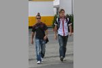 Christian Klien mit James Rossiter (Honda F1 Team) 