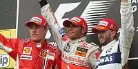 Bild zum Inhalt: Ungarn: Hamilton gewinnt Prozession vor Räikkönen