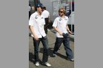 Robert Kubica und Nick Heidfeld (BMW Sauber F1 Team) 