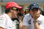 Fernando Alonso (McLaren-Mercedes) und Robert Kubica (BMW Sauber F1 Team) 