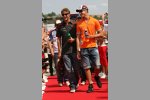 Jenson Button (Honda F1 Team) und Adrian Sutil (Spyker) 