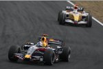 David Coulthard (Red Bull) und Giancarlo Fisichella (Renault) 