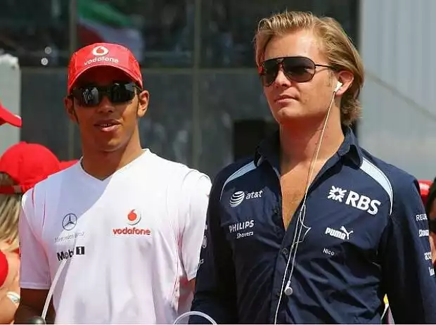 Lewis Hamilton und Nico Rosberg Titel-Bild zur News: Lewis Hamilton und Nico Rosberg
