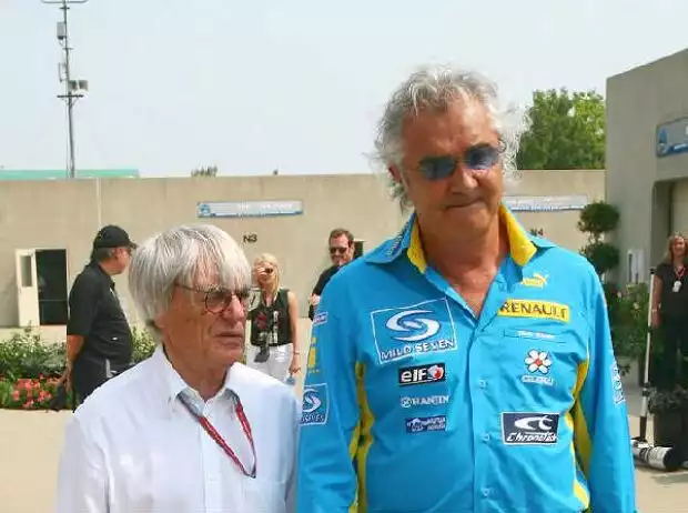 Bernie Ecclestone und Flavio Briatore Titel-Bild zur News: Bernie Ecclestone und Flavio Briatore
