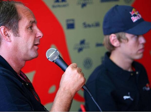 Gerhard Berger und Sebastian Vettel