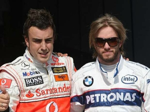 Titel-Bild zur News: Fernando Alonso und Nick Heidfeld