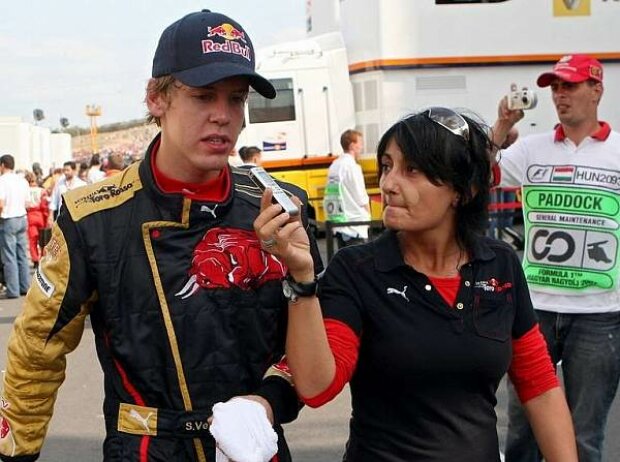 Titel-Bild zur News: Sebastian Vettel und Fabiana Valenti