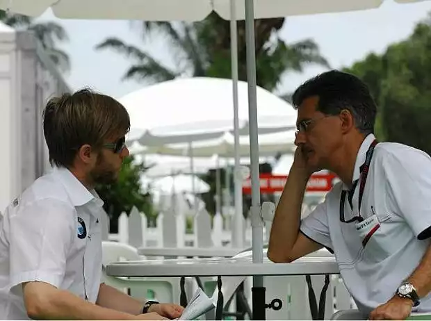 Nick Heidfeld und Mario Theissen Titel-Bild zur News: Nick Heidfeld und Mario Theissen