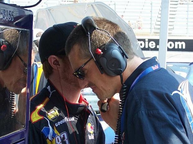 Brian Vickers und Günther Steiner Brian Vickers und Günther Steiner