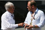 Bernie Ecclestone (Formel-1-Chef) und Ex-Midland-F1-Team-Besitzer Alex Shnaider
