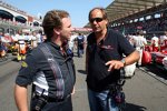 Christian Horner (Teamchef) (Red Bull) und Gerhard Berger (Teamanteilseigner) (Toro Rosso) 