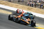  Dario Franchitti vor Danica Patrick, Tony Kanaan und Helio Castroneves