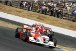  Helio Castroneves vor Scott Dixon und Sam Hornish Jun.