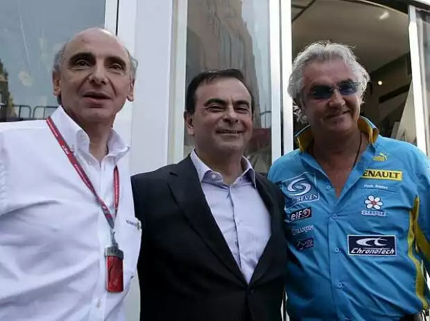 Alain Dassas Carlos Ghosn und Flavio Briatore Titel-Bild zur News: Alain Dassas Carlos Ghosn und Flavio Briatore