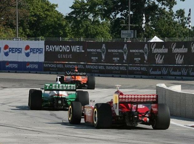 Dario Franchitti, Tony Kanaan und Scott Dixon