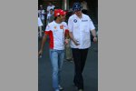 Felipe Massa (Ferrari) und Robert Kubica (BMW Sauber F1 Team) 