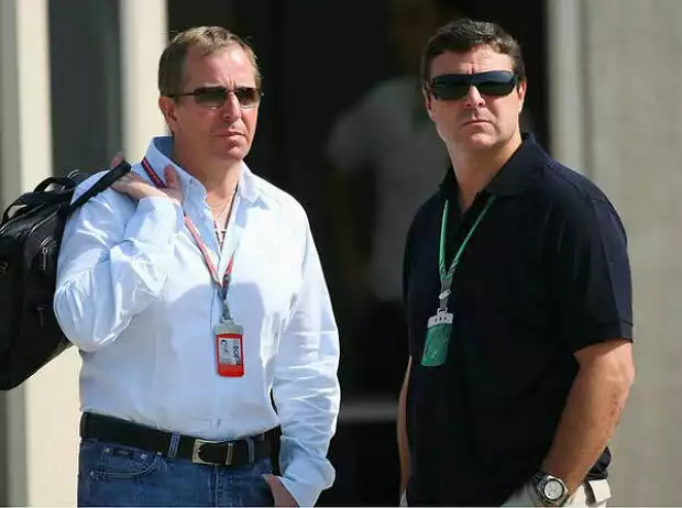 Martin Brundle mit Mark Blundell Titel-Bild zur News: Martin Brundle mit Mark Blundell
