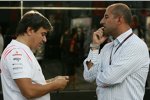 Fabrizio Borra, Physiotherapeut von Fernando Alonso, und Ex-F1-Fahrer Ivan Capelli