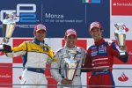 Luca Filippi (Super Nova), Timo Glock (iSport) und Bruno Senna (Arden) 