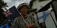 Ein Rallye-Fan in Obihiro