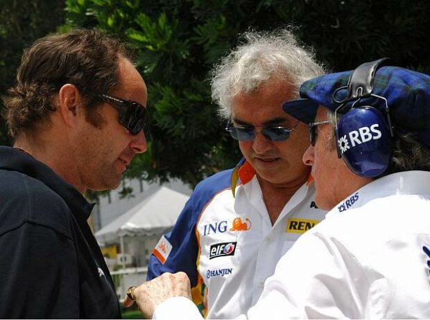 Titel-Bild zur News: Gerhard Berger, Flavio Briatore und Jackie Stewart
