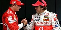 Kimi Räikkönen und Fernando Alonso