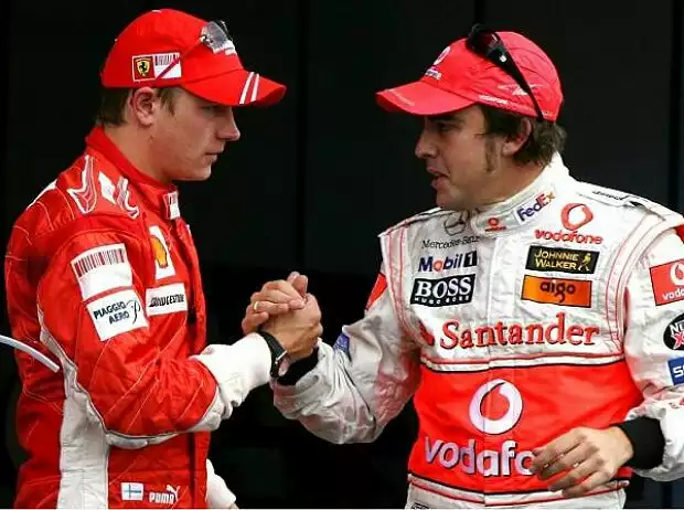 Titel-Bild zur News: Kimi Räikkönen und Fernando Alonso