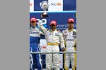 Andy Soucek (DPR), Karun Chandhok (Durango) und Lucas di Grassi (ART)