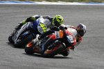 Daniel Pedrosa (Honda) vor Valentino Rossi (Yamaha)