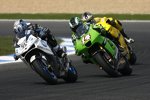 Shinya Nakano (Konica Minolta) vor Anthony West (Kawasaki) und Sylvain Guintoli (Tech 3)