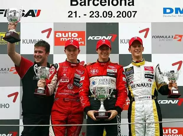 Podium in Barcelona 2007 Titel-Bild zur News: Podium in Barcelona 2007