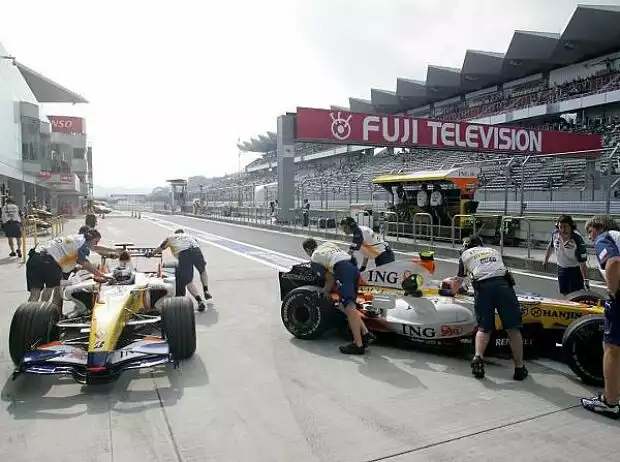 Heikki Kovalainen und Giancarlo Fisichella Titel-Bild zur News: Heikki Kovalainen und Giancarlo Fisichella
