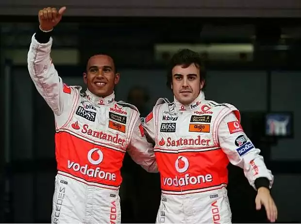 Titel-Bild zur News: Lewis Hamilton und Fernando Alonso