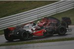 Fernando Alonso (McLaren-Mercedes) und Sebastian Vettel (Toro Rosso) 