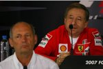 Ron Dennis (Teamchef) (McLaren-Mercedes) und Jean Todt (Teamchef) (Ferrari) 