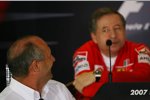 Ron Dennis (Teamchef) (McLaren-Mercedes) und Jean Todt (Teamchef) (Ferrari) 
