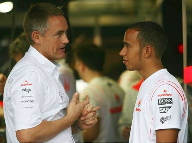 Martin Whitmarsh und Lewis Hamilton