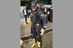 Vitantonio Liuzzi (Toro Rosso) ist nass