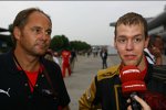 Gerhard Berger (Teamanteilseigner) und Sebastian Vettel (Toro Rosso) 