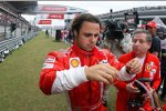 Felipe Massa und Jean Todt (Teamchef) (Ferrari) 