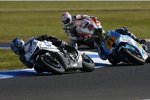 Shinya Nakano vor Chris Vermeulen und Colin Edwards