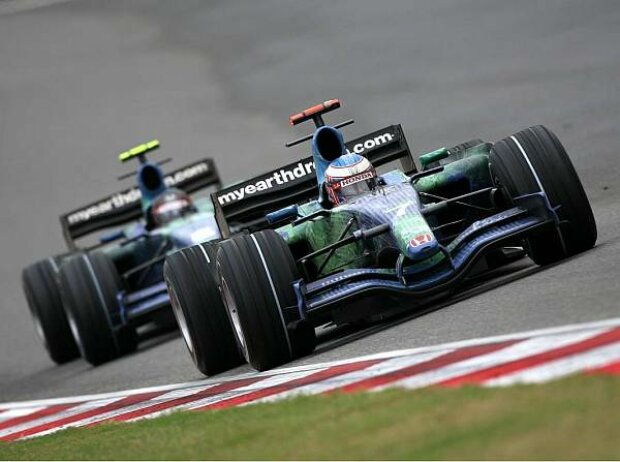 Jenson Button vor Rubens Barrichello