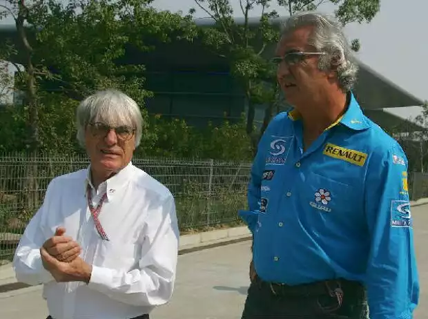 Titel-Bild zur News: Bernie Ecclestone und Flavio Briatore