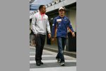 Lewis Hamilton (McLaren-Mercedes) und Heikki Kovalainen (Renault) 