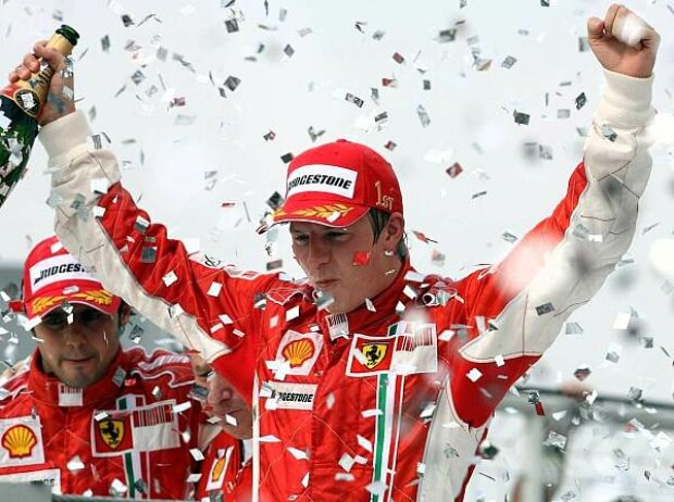 Titel-Bild zur News: Felipe Massa Kimi Räikkönen