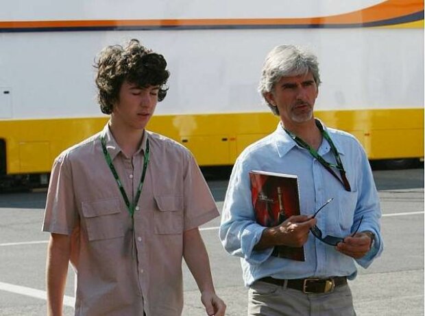 Damon Hill mit seinem Sohn Joshua Damon Hill mit seinem Sohn Joshua
